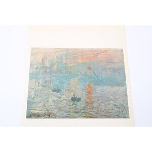 Claude Monet Print Impression Vintage 93892